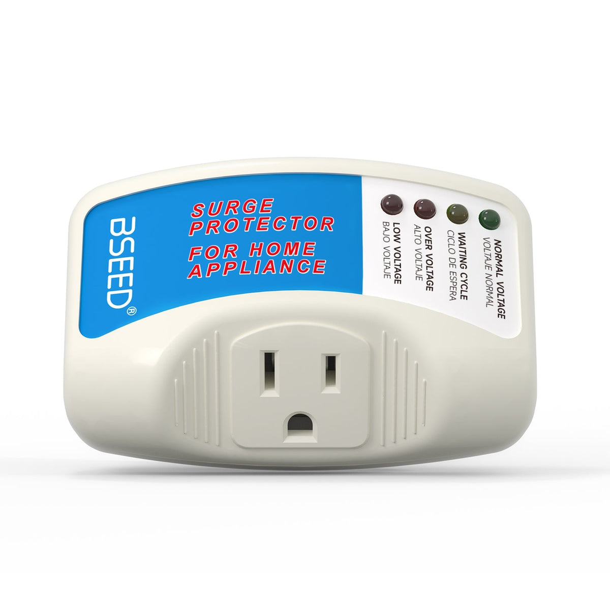 Bseed US 120V Surge Protector Voltage Brownout Plug Home Appliance PC Series Voltage Transformers & Regulators Bseedswitch 1 Socket 1 PCS/Pack