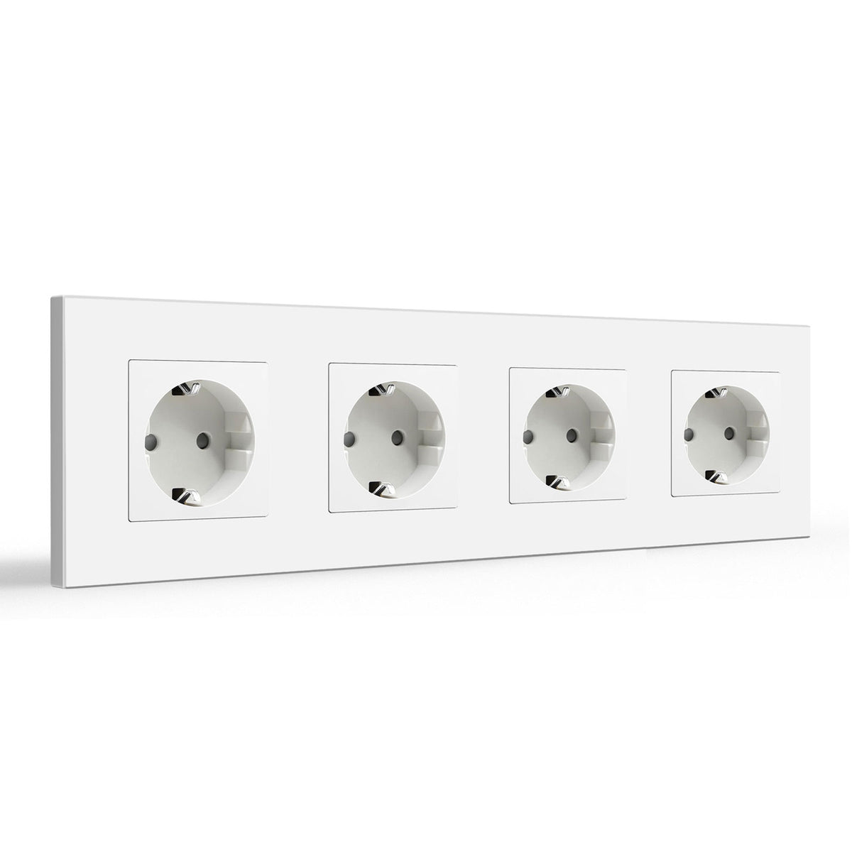 BSEED EU Wall Sockets Power Outlets Glass Panel 16A