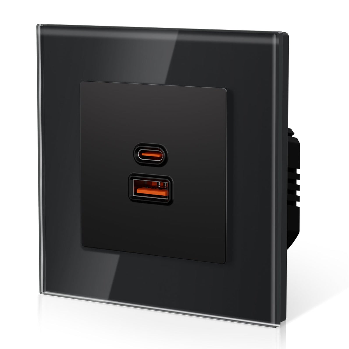 BSEES Heritage USB C 65W Fast Charge Socket PD3.0 Protocols Socket Wall Socket With Fast Charge usb Power Outlets & Sockets Bseedswitch Black