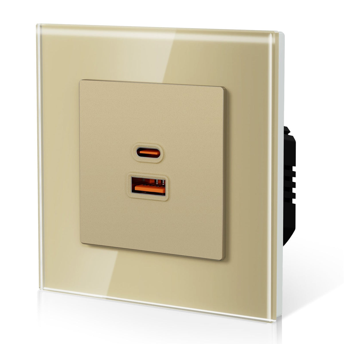 BSEES Heritage USB C 65W Fast Charge Socket PD3.0 Protocols Socket Wall Socket With Fast Charge usb Power Outlets & Sockets Bseedswitch Gold