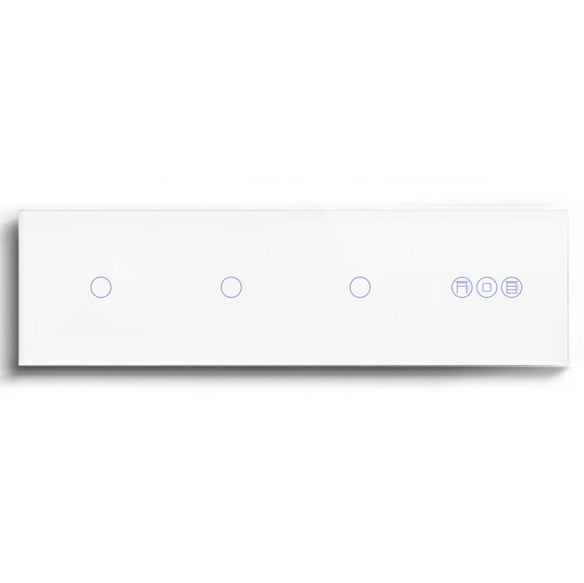 BSEED triple 1/2/3 Gang WiFi Switch With Roller Shutter Switch 299mm Light Switches Bseedswitch White 1Gang +1Gang+1Gang+Shutter Switch