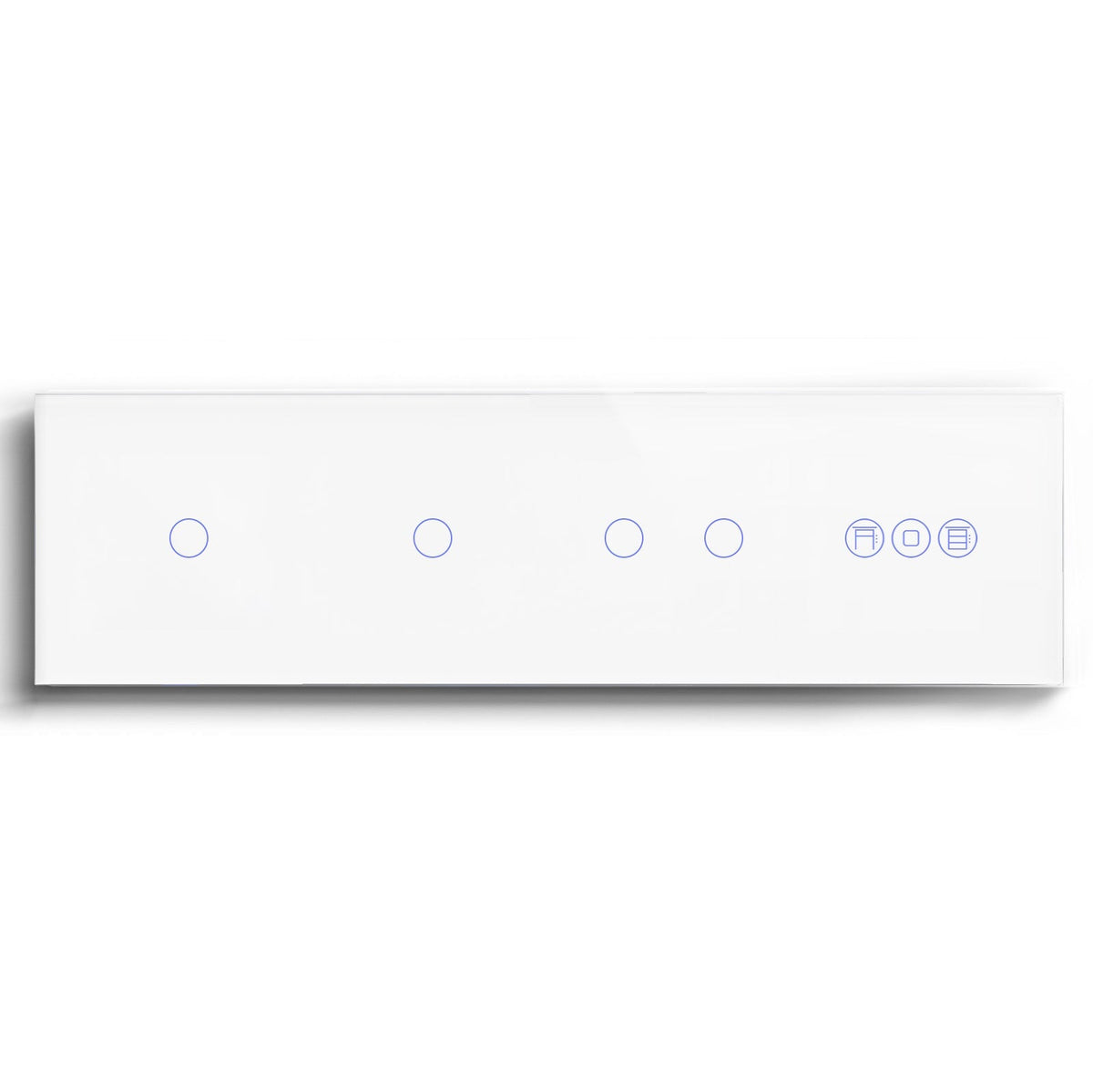 BSEED triple 1/2/3 Gang WiFi Switch With Roller Shutter Switch 299mm Light Switches Bseedswitch White 1Gang +1Gang+2Gang+Shutter Switch