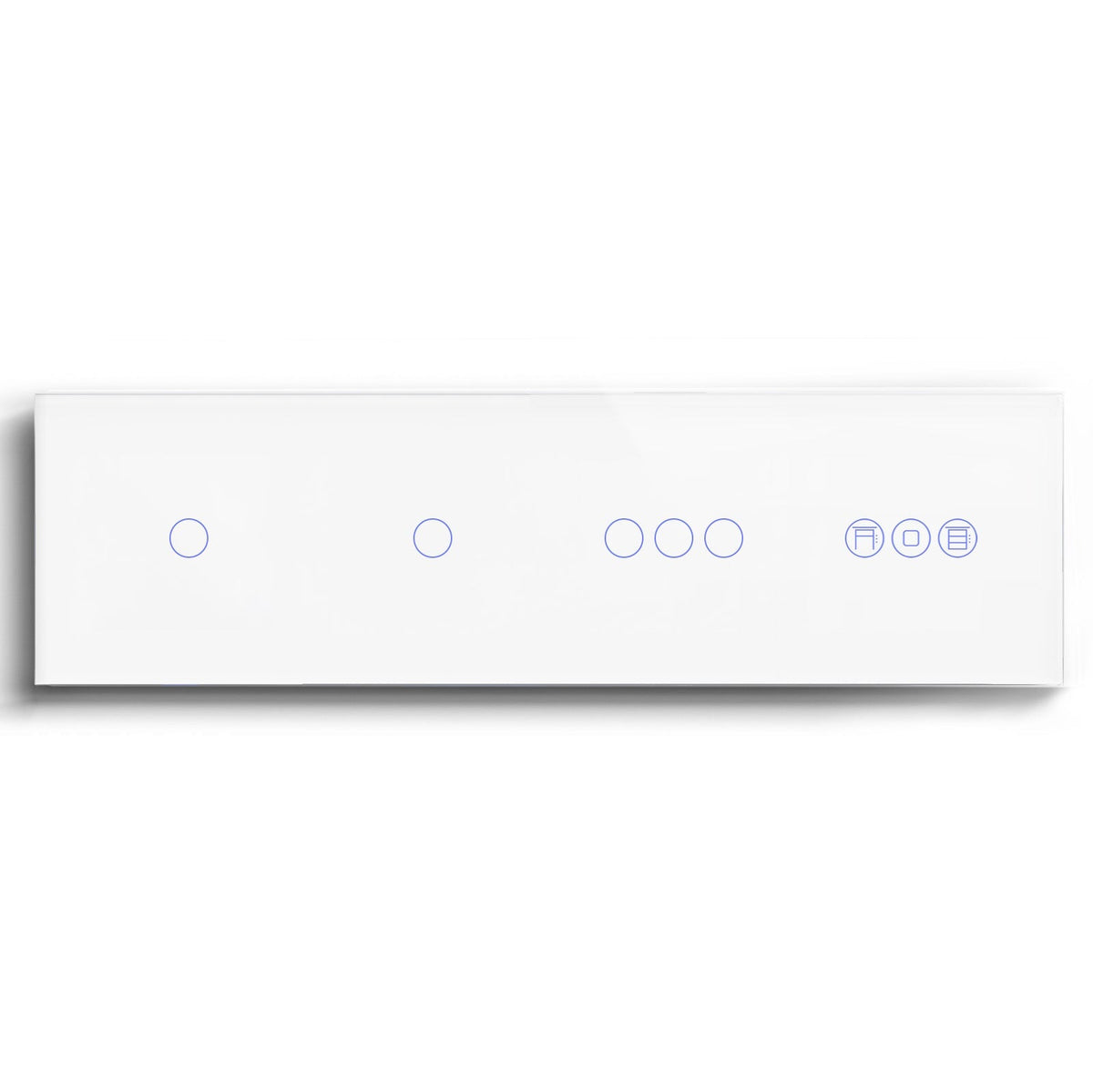 BSEED triple 1/2/3 Gang WiFi Switch With Roller Shutter Switch 299mm Light Switches Bseedswitch White 1Gang +1Gang+3Gang+Shutter Switch