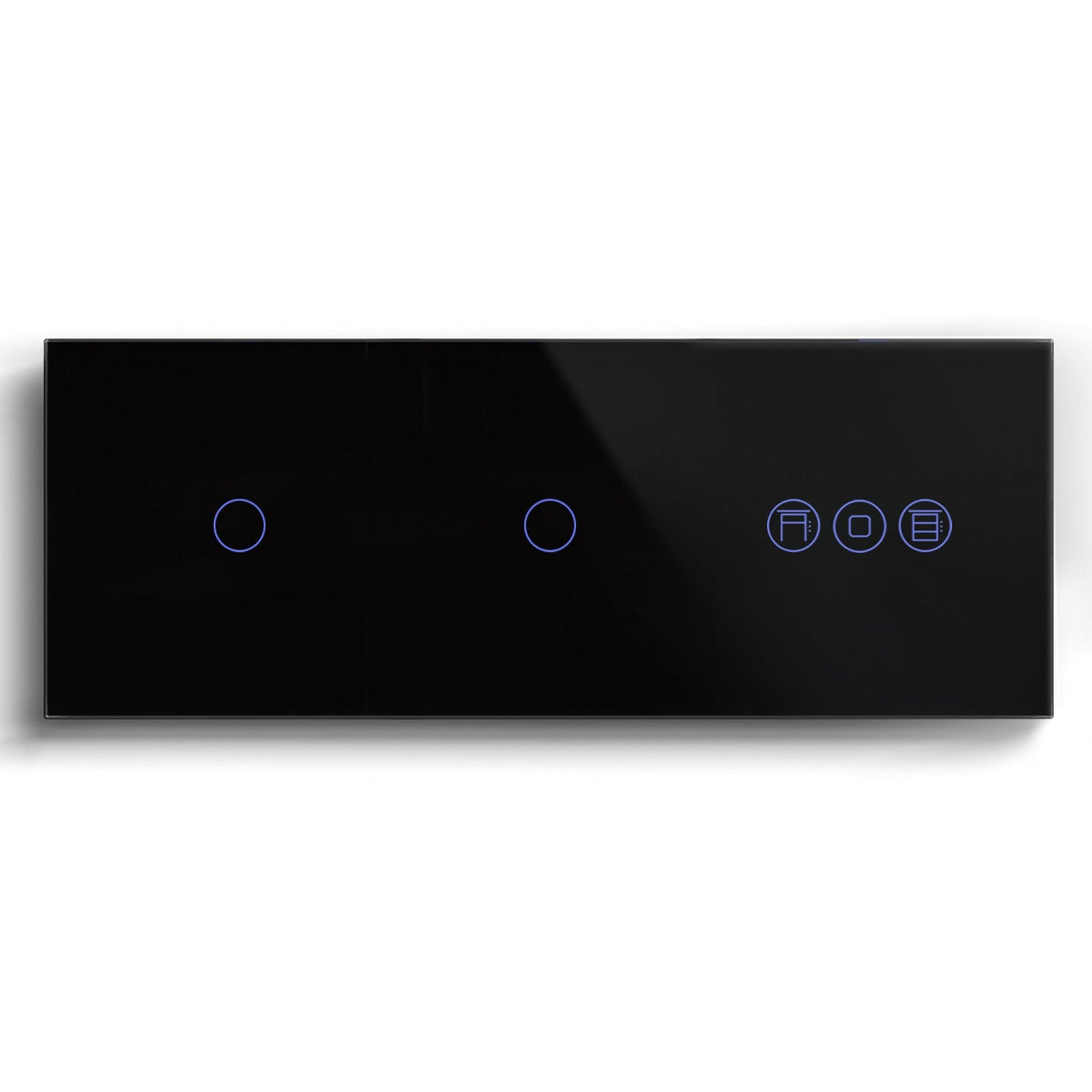 BSEED Zigbee 1/2/3 Gang Light Switches with Roller Shutter blind Switch Light Switches Bseedswitch Black 1 Gang+1Gang+Shutter