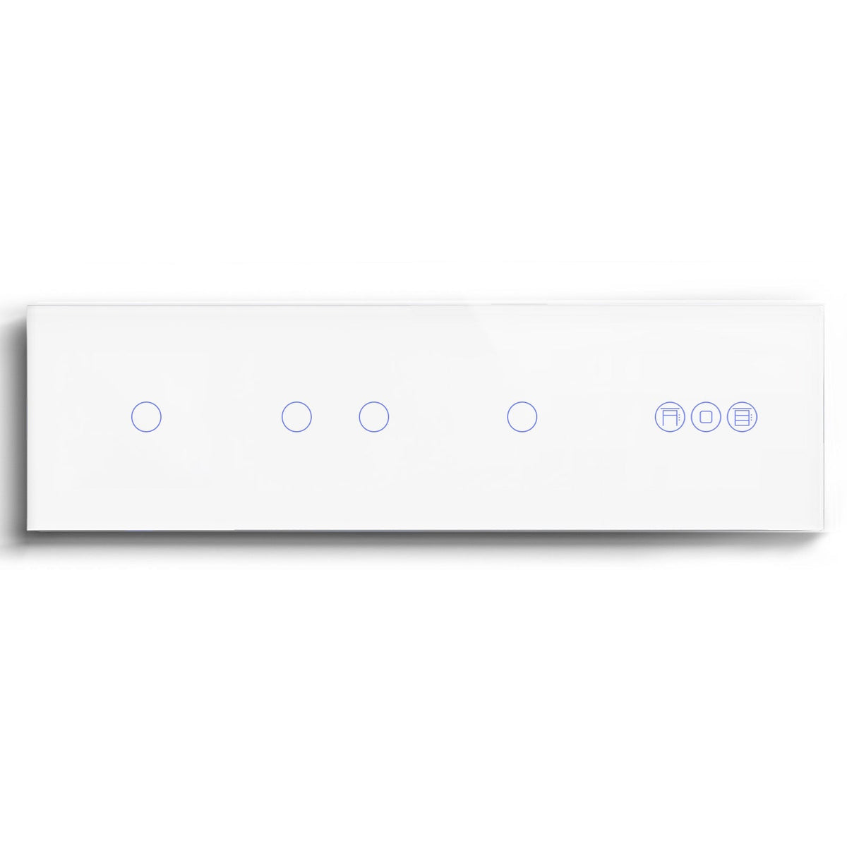 BSEED triple 1/2/3 Gang WiFi Switch With Roller Shutter Switch 299mm Light Switches Bseedswitch White 1Gang +2Gang+1Gang+Shutter Switch