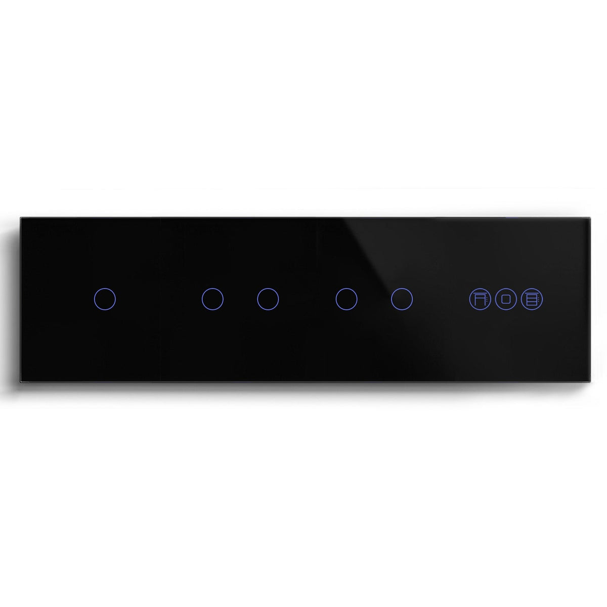 BSEED triple 1/2/3 Gang WiFi Switch With Roller Shutter Switch 299mm Light Switches Bseedswitch Black 1Gang +2Gang+2Gang+Shutter Switch