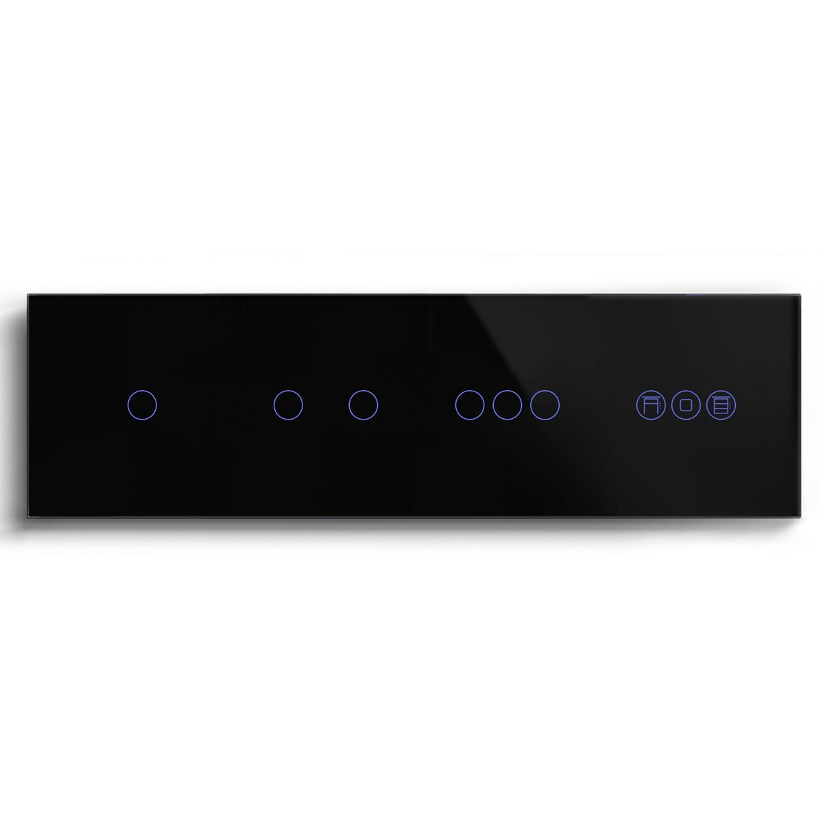 BSEED triple 1/2/3 Gang WiFi Switch With Roller Shutter Switch 299mm Light Switches Bseedswitch Black 1Gang +2Gang+3Gang+Shutter Switch