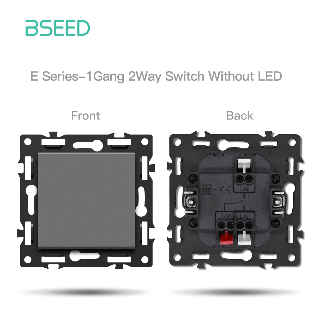 BSEED DIY Part Customized Free Combinations Mechanical Light Switch Wall Socket Insert Grey Color Crystal Glass Panel Light Switches Bseedswitch 1 Gang 2 Way Switch