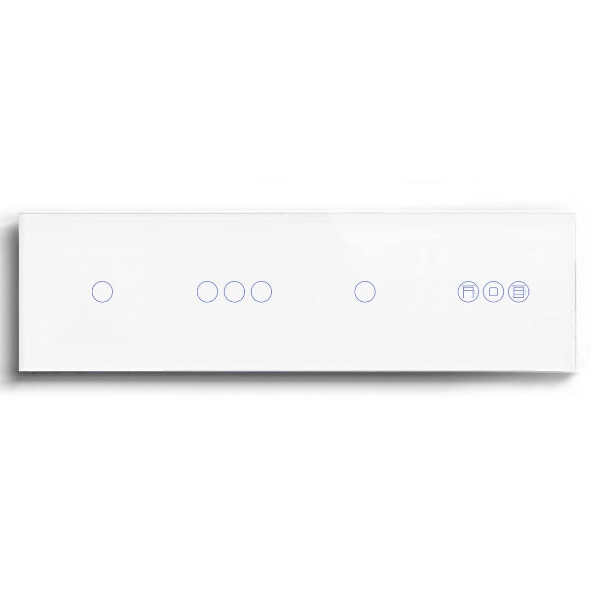 BSEED triple 1/2/3 Gang WiFi Switch With Roller Shutter Switch 299mm Light Switches Bseedswitch White 1Gang +3Gang+1Gang+Shutter Switch