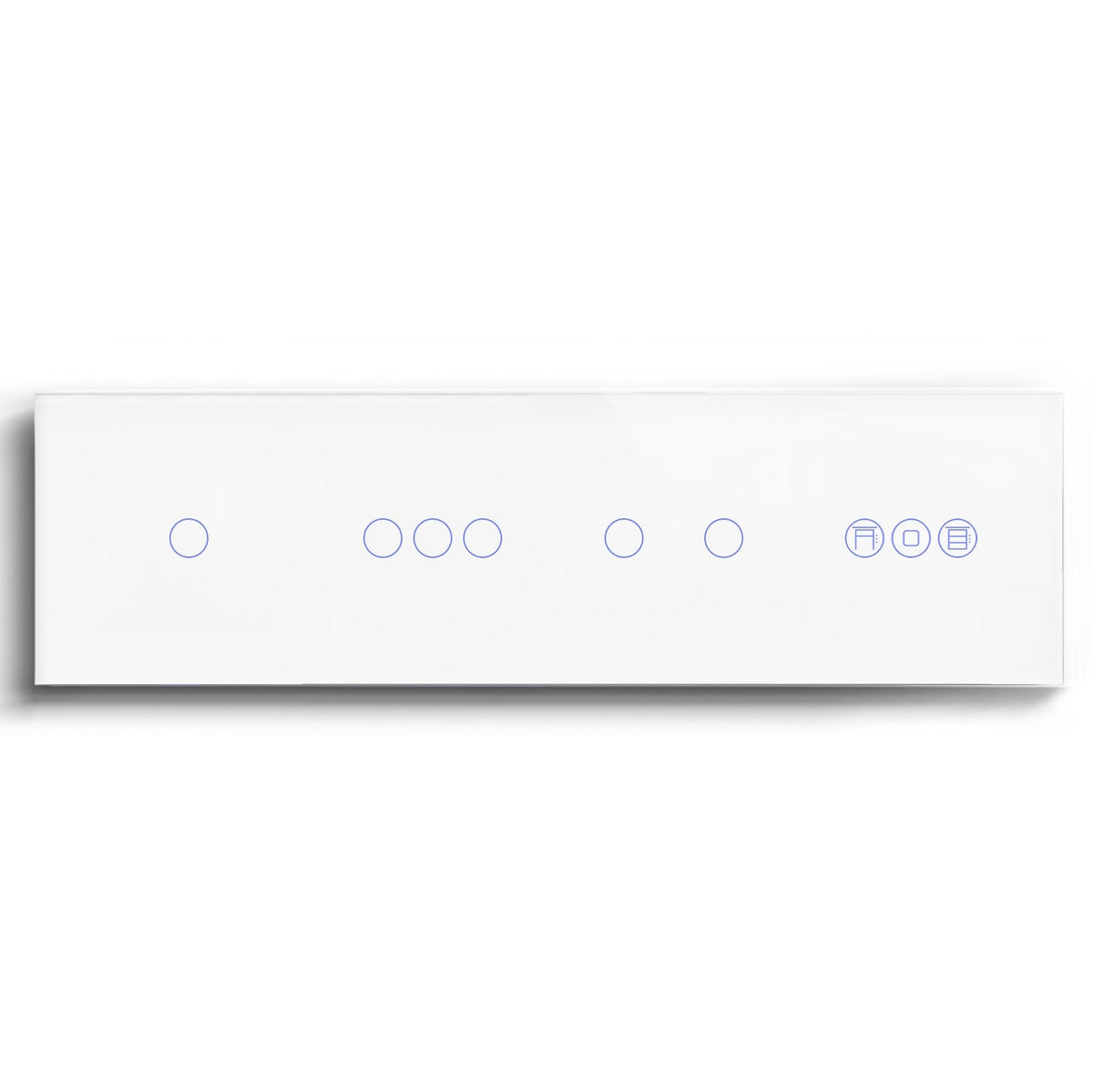 BSEED triple 1/2/3 Gang WiFi Switch With Roller Shutter Switch 299mm Light Switches Bseedswitch White 1Gang +3Gang+2Gang+Shutter Switch