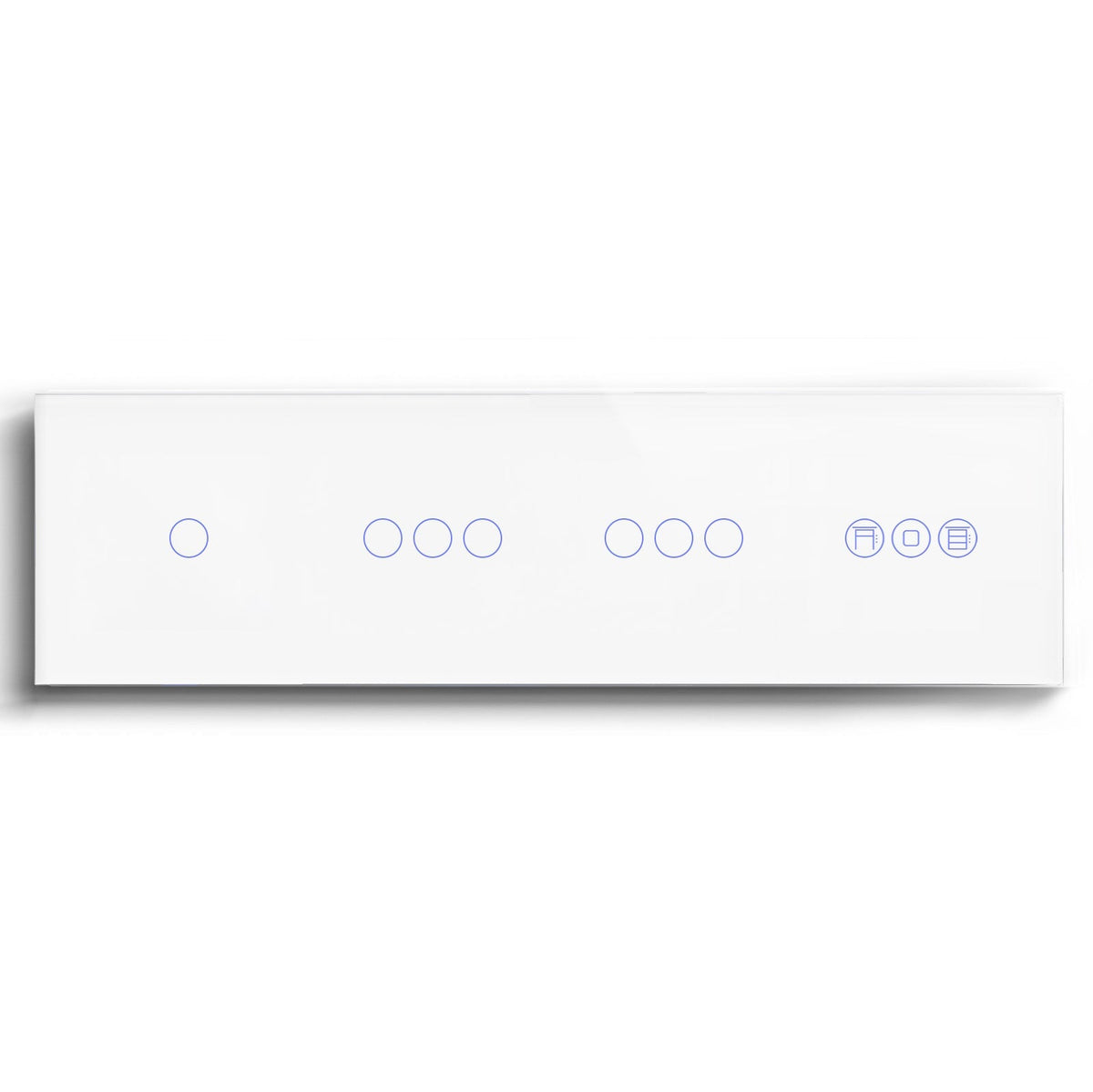 BSEED triple 1/2/3 Gang WiFi Switch With Roller Shutter Switch 299mm Light Switches Bseedswitch White 1Gang +3Gang+3Gang+Shutter Switch