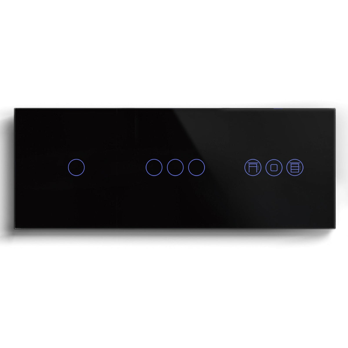 BSEED Zigbee 1/2/3 Gang Light Switches with Roller Shutter blind Switch Light Switches Bseedswitch Black 1 Gang+3Gang+Shutter