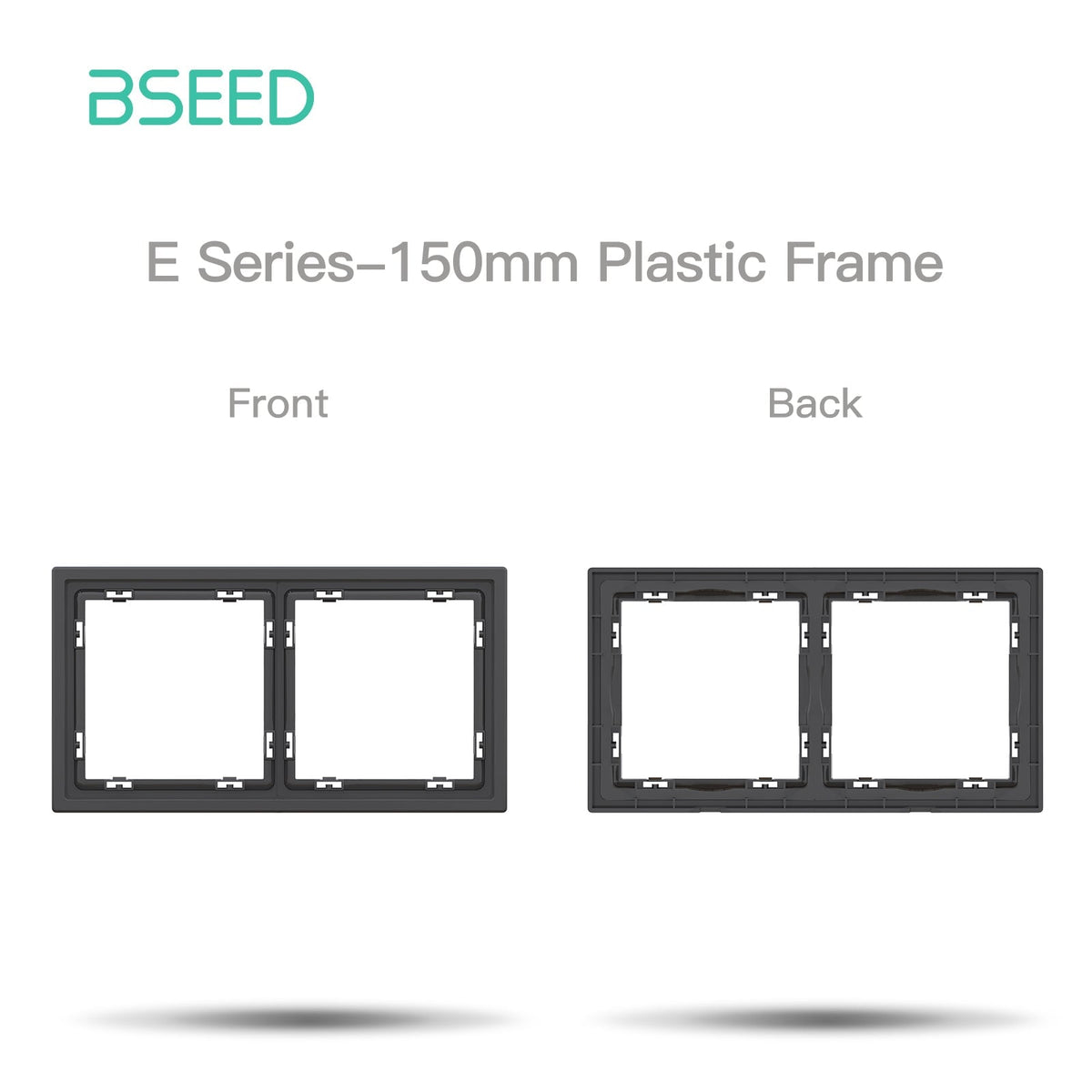 Grand Series DIY Part Customized free combinations Plastic Panels Black Color Power Outlets & Sockets Bseedswitch 2 Slot Panel