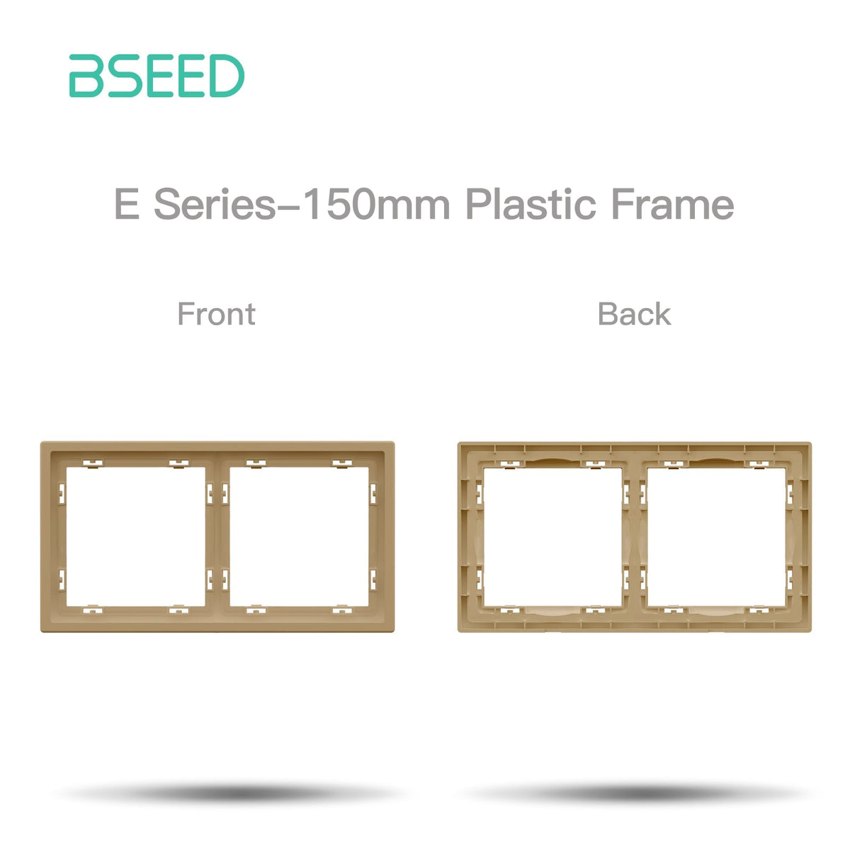 Grand Series DIY Part Customized free combinations Plastic Panels Gold Color Power Outlets & Sockets Bseedswitch 2 Slot Panel