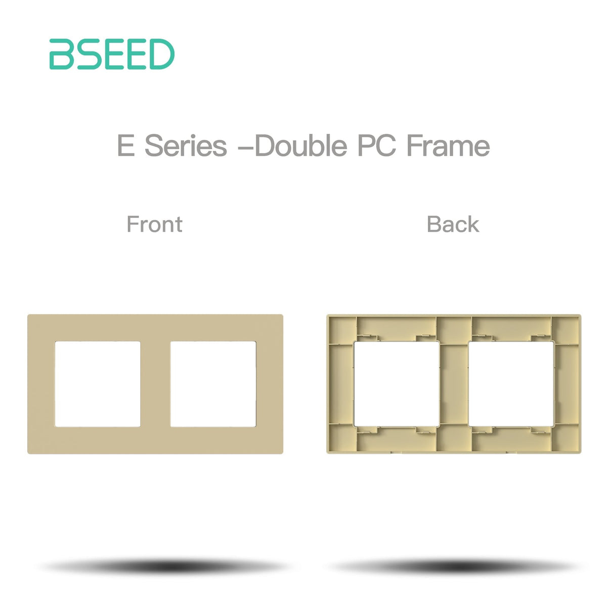 BSEED DIY Part Customized Free Combinations Mechanical Light Switch Wall Socket Insert Gold Color Crystal Glass Panel Light Switches Bseedswitch 2 Slot Plastic Panel