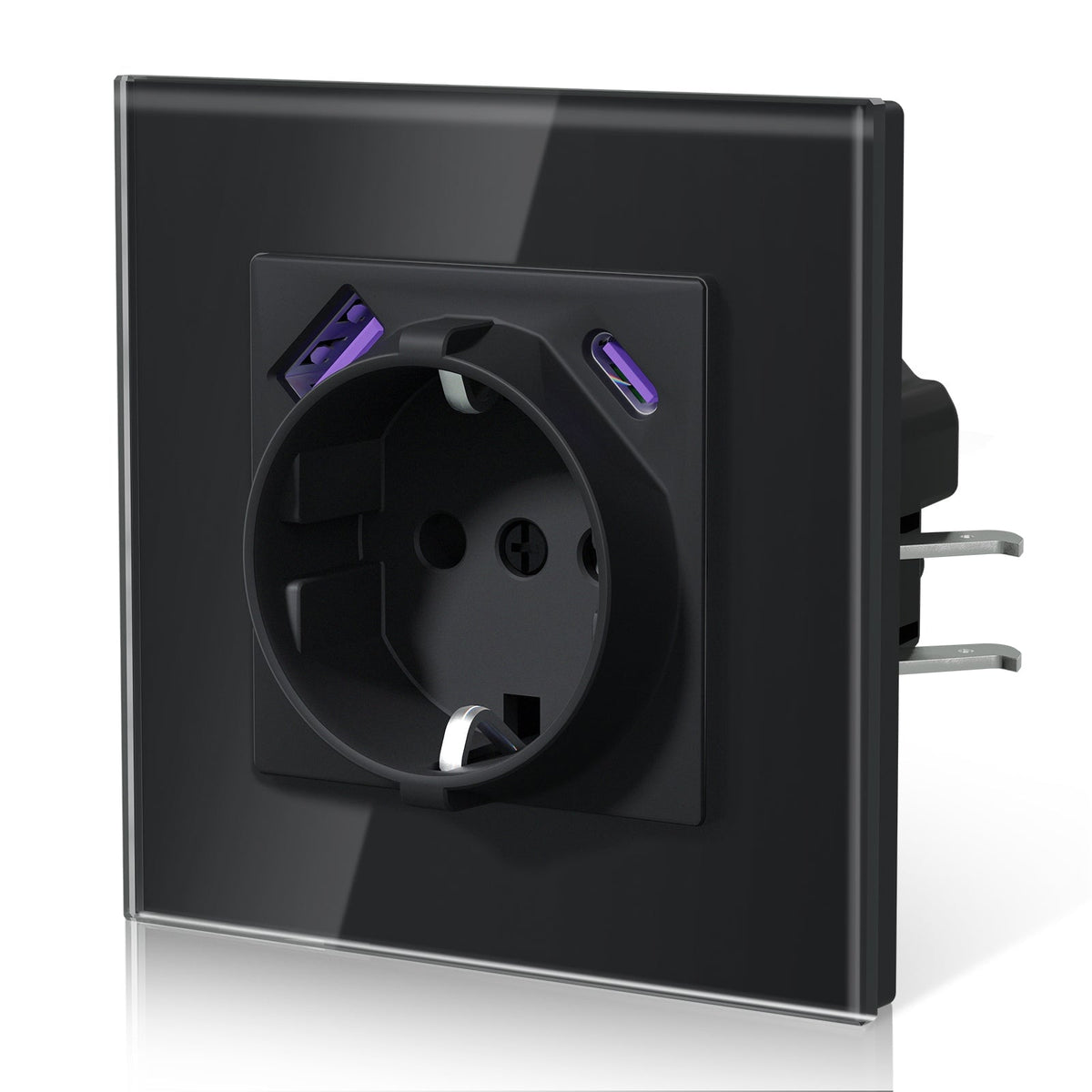 BSEED 20W EU sockets with Fact Charge Type-C USB with Claw technology Power Outlets & Sockets Bseedswitch Black Single