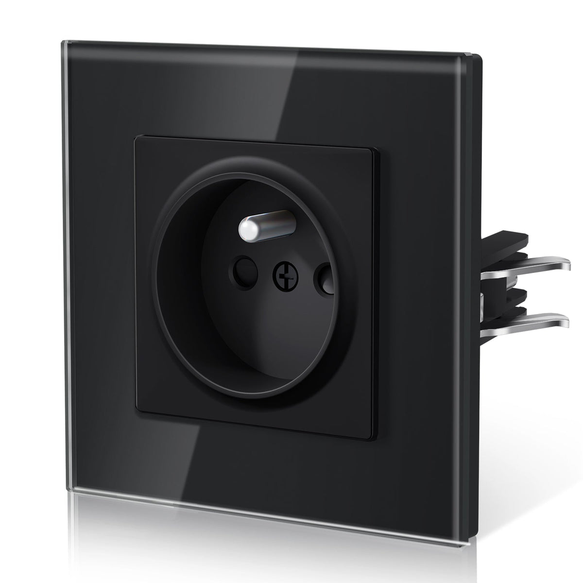 BSEED Heritage Series France Wall Sockets with Claw Technology 16A Power Outlets & Sockets Bseedswitch Black Single