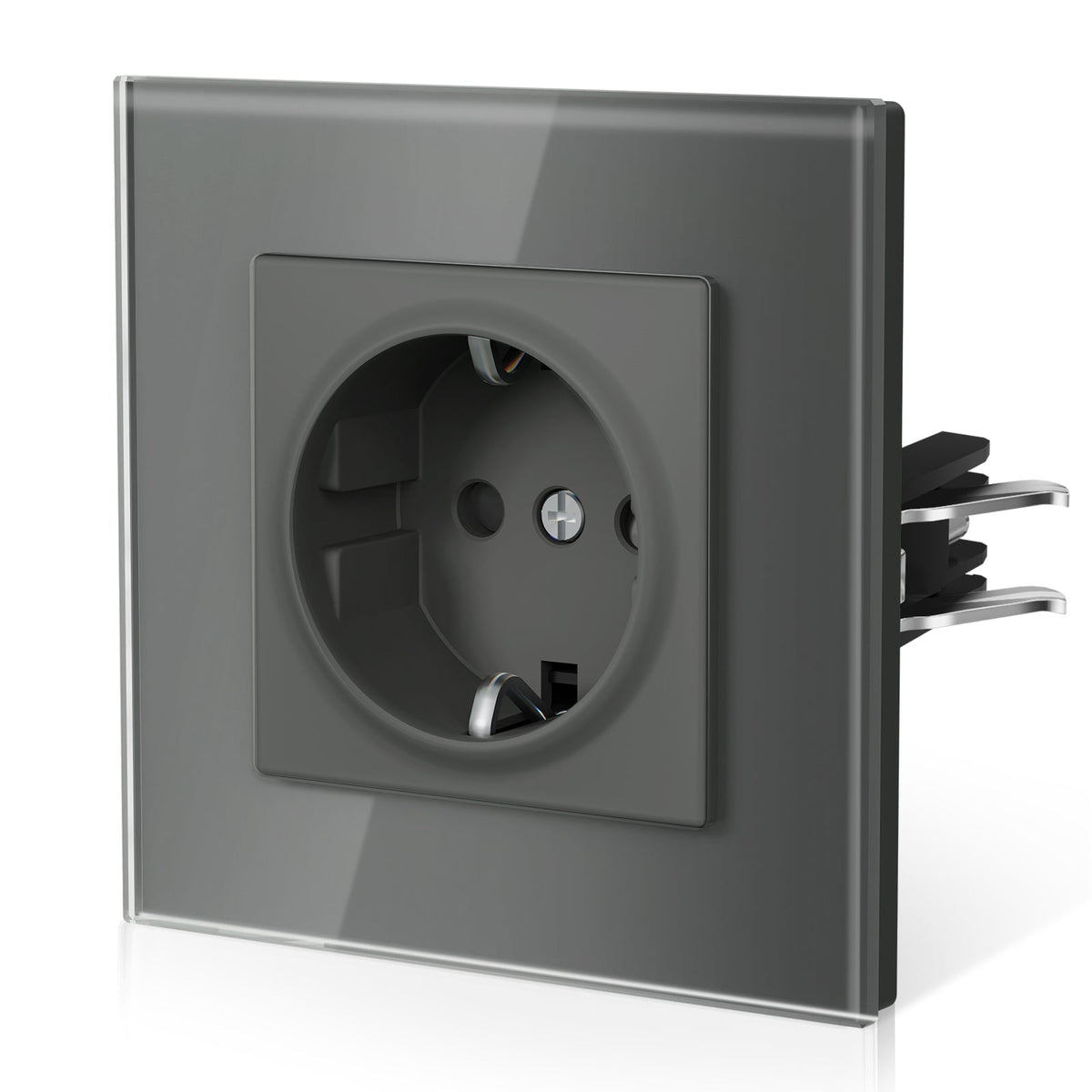 BSEED Heritage Series EU Wall Sockets with Claw Technology 16A Power Outlets & Sockets Bseedswitch Grey Single