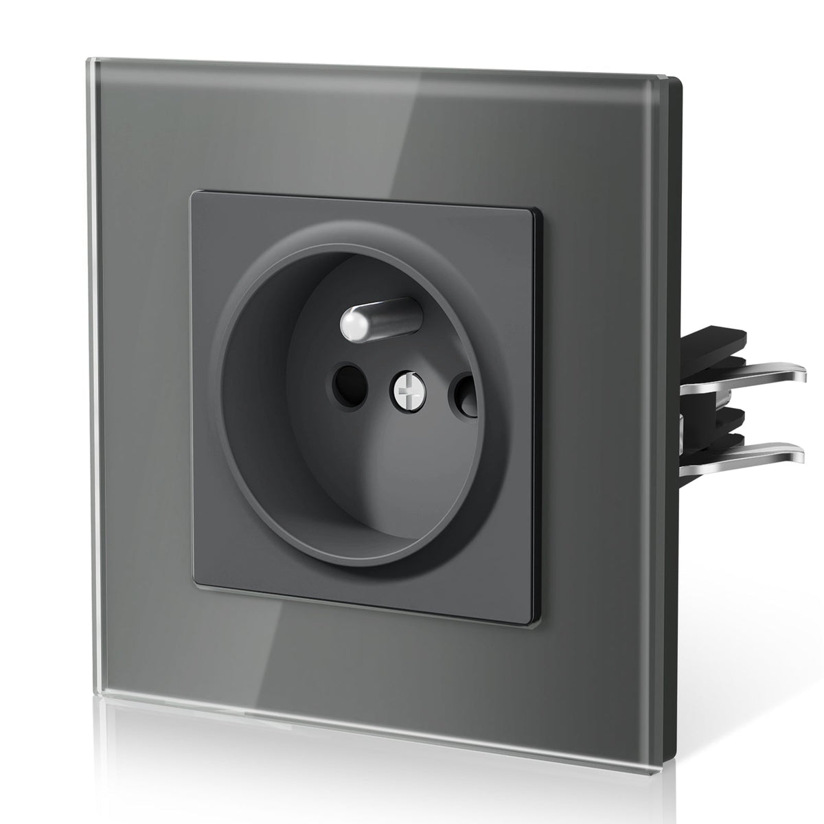 BSEED Heritage Series France Wall Sockets with Claw Technology 16A Power Outlets & Sockets Bseedswitch Grey Single