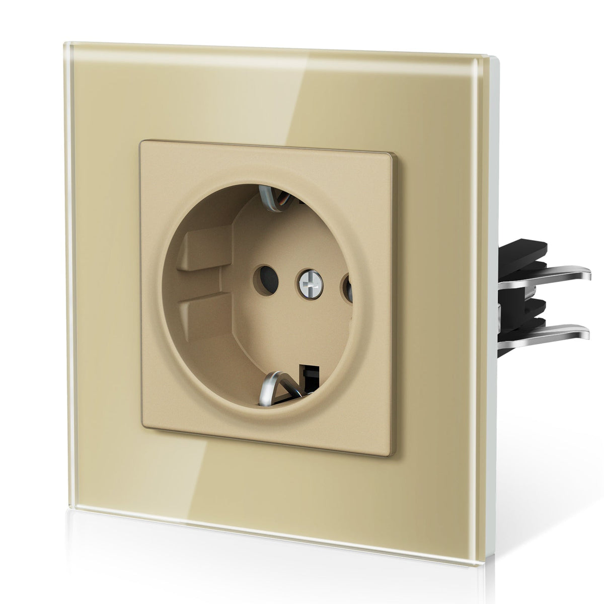BSEED Heritage Series EU Wall Sockets with Claw Technology 16A Power Outlets & Sockets Bseedswitch Gold Single