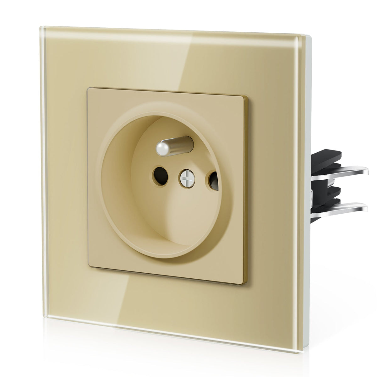 BSEED Heritage Series France Wall Sockets with Claw Technology 16A Power Outlets & Sockets Bseedswitch Gold Single