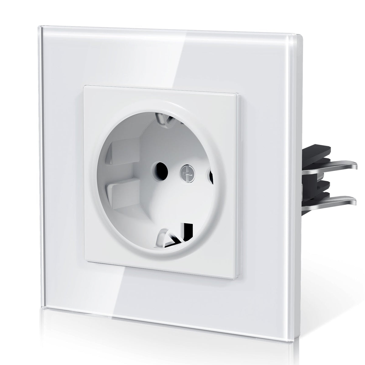 BSEED Heritage Series EU Wall Sockets with Claw Technology 16A Power Outlets & Sockets Bseedswitch White Single