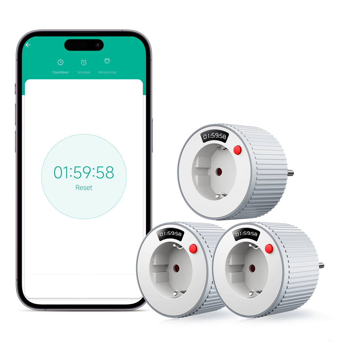 BSEED Smart Socket Plug Work With Alexa and Google Assistant Smart Wifi Outlet With Remote Control and Timer Power Outlets & Sockets Bseed official 3 PCS / Pack
