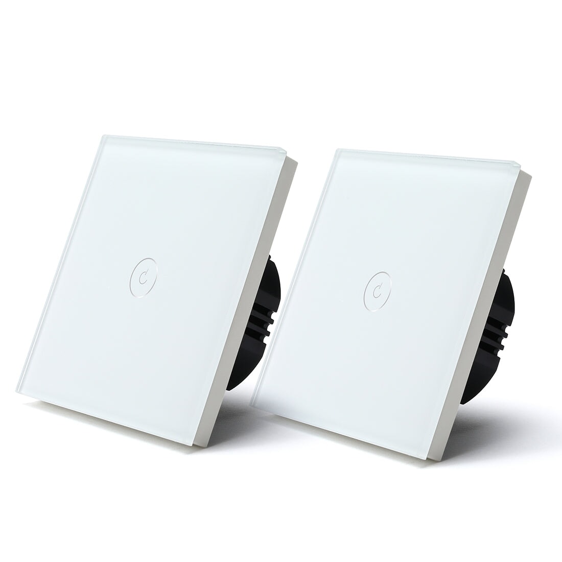 Bseed Smart Wifi Light Switch 1 Gang (With Neutral) Light Switches Bseedswitch White 2Pcs/Pack