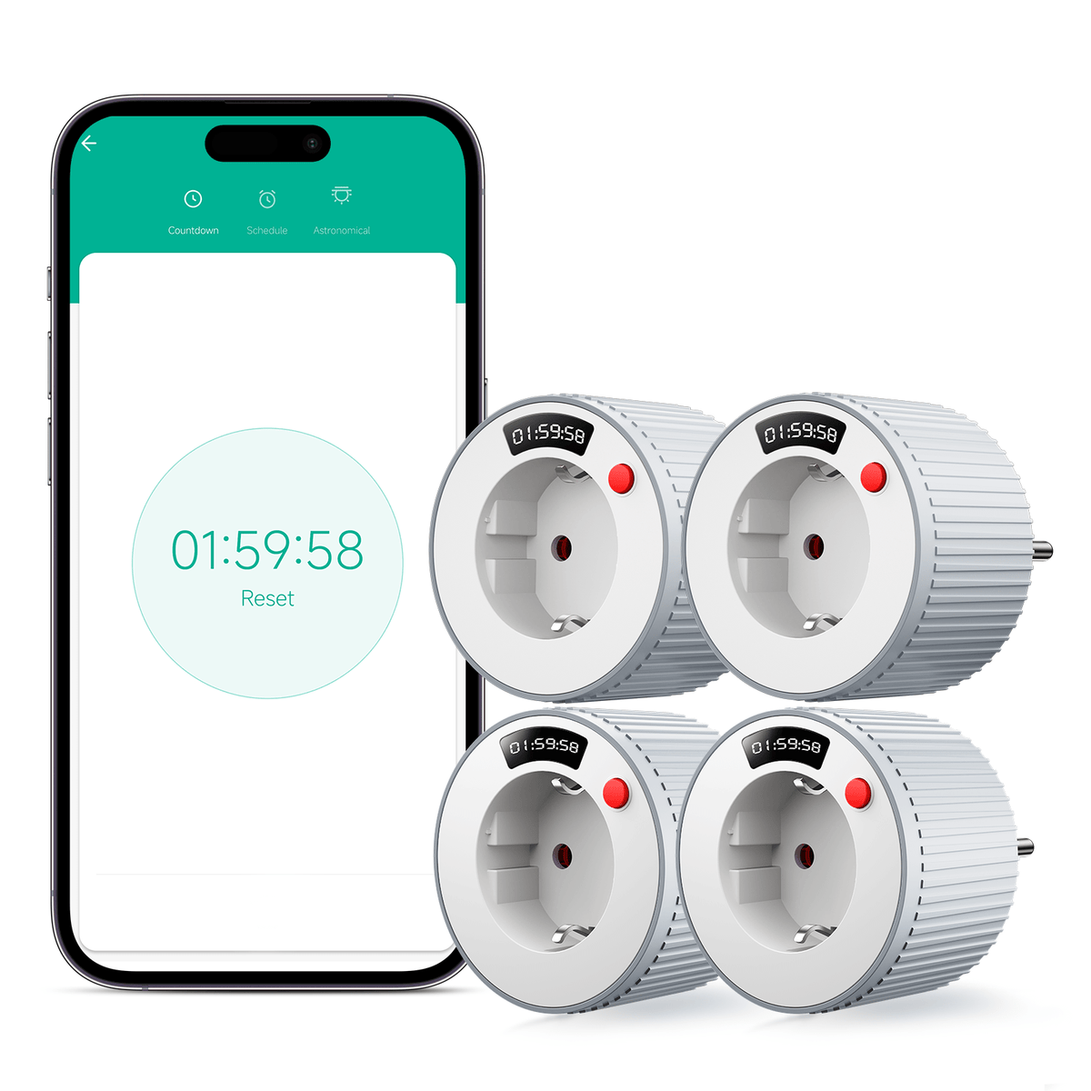 BSEED Smart Socket Plug Work With Alexa and Google Assistant Smart Wifi Outlet With Remote Control and Timer Power Outlets & Sockets Bseed official 4 PCS / Pack