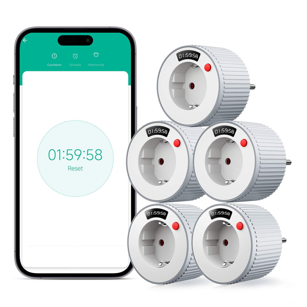 BSEED Smart Socket Plug Work With Alexa and Google Assistant Smart Wifi Outlet With Remote Control and Timer Power Outlets & Sockets Bseed official 5 PCS / Pack