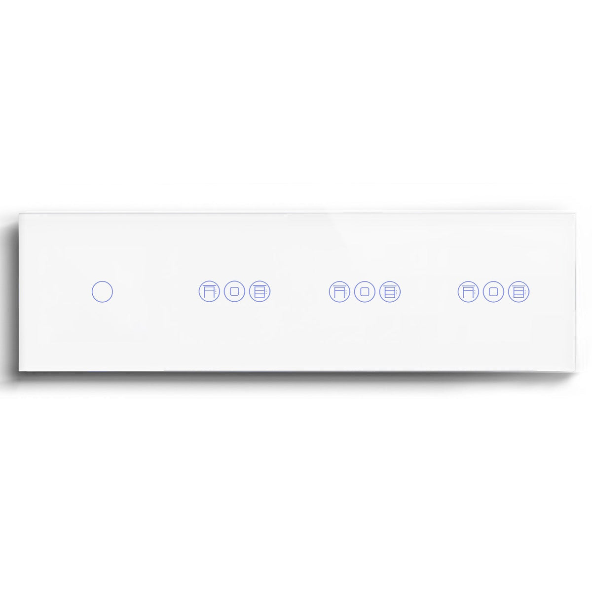 BSEED 1/2/3 Gang WiFi Switch With Triple Roller Shutter Switch 299mm Light Switches Bseedswitch White 1Gang with Triple Shutter Switch