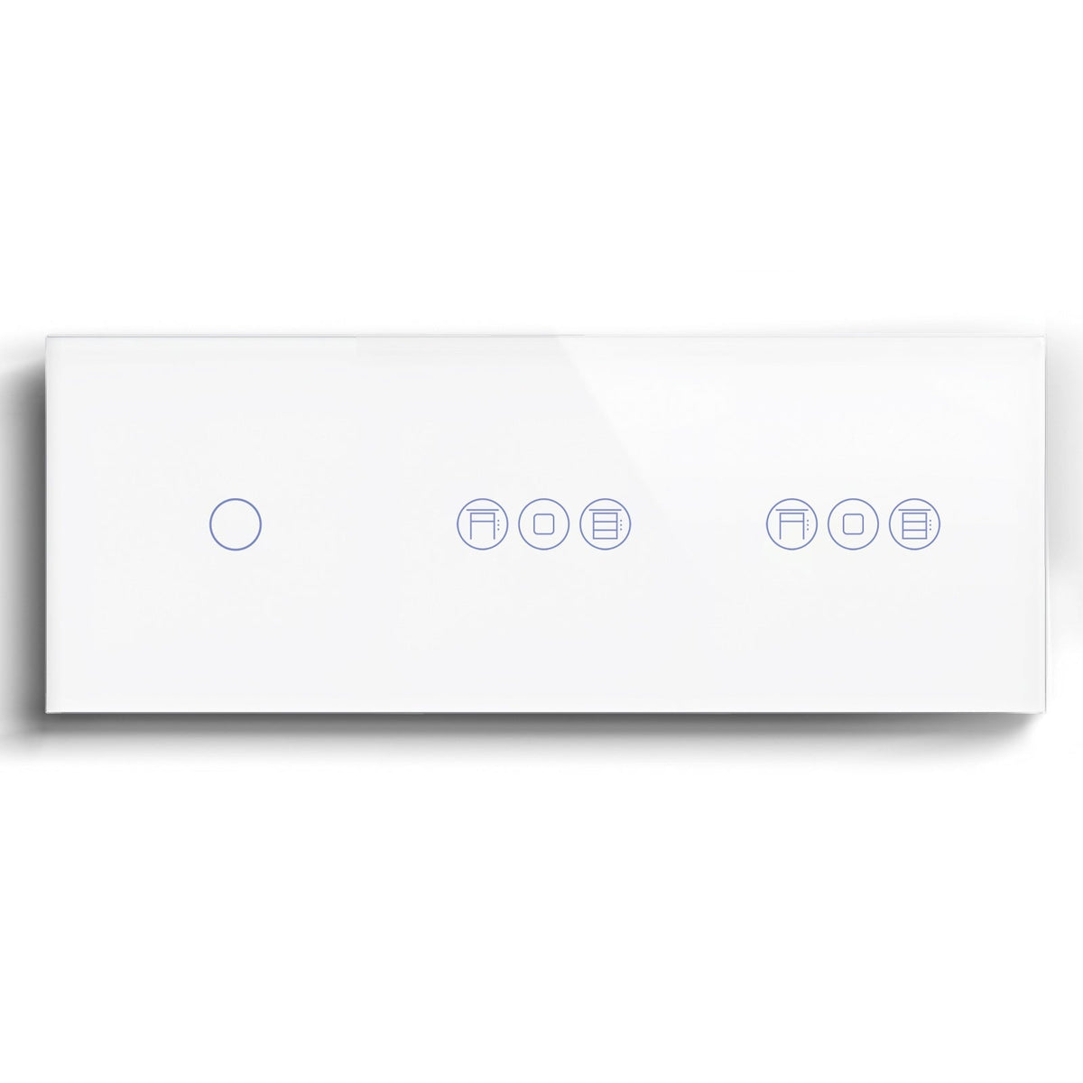 BSEED 1/2/3 Gang WiFi Switch With Double Roller Shutter Switch 228mm Light Switches Bseedswitch White 1Gang with Double Shutter Switch