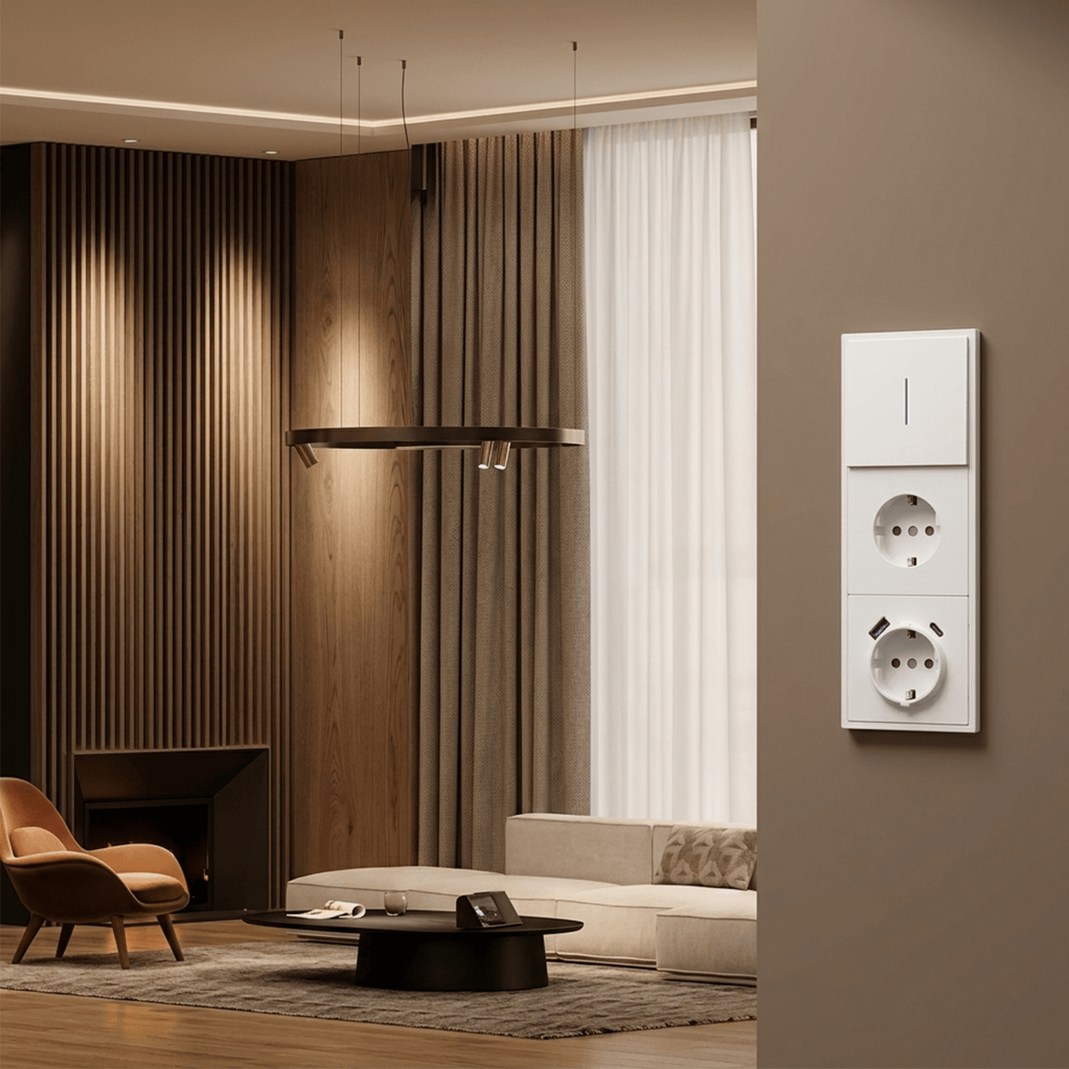 Grand Series DIY Part Customized free combinations Plastic Panels White Color Power Outlets & Sockets Bseedswitch