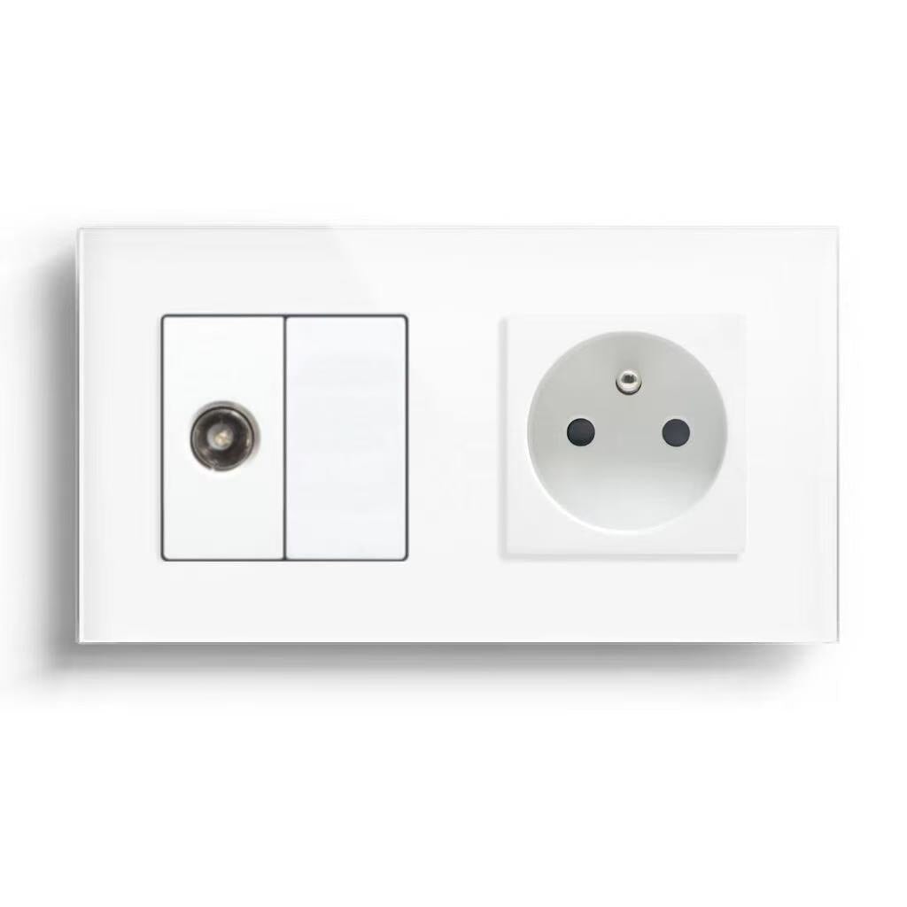 BSEED Product Customization Bseedswitch tv socket and blank key with french socket