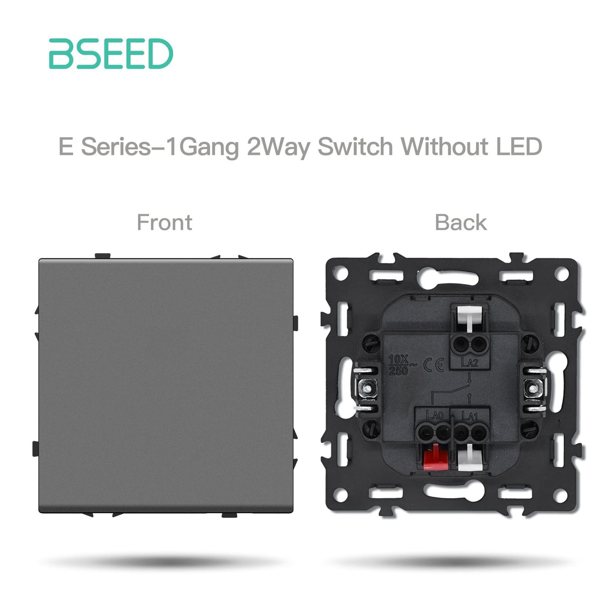 Grand Series DIY Part Customized free combinations Plastic Panels Grey Color Power Outlets & Sockets Bseedswitch 1 Gang 2Way Switch