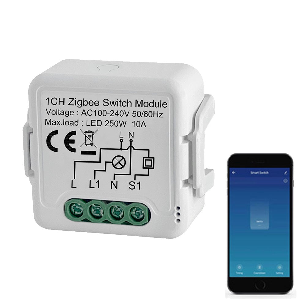 BSEED Smart Zigbee switch module wall Zigbee light switch module Work with Mechanical Switch Light Switches Bseedswitch