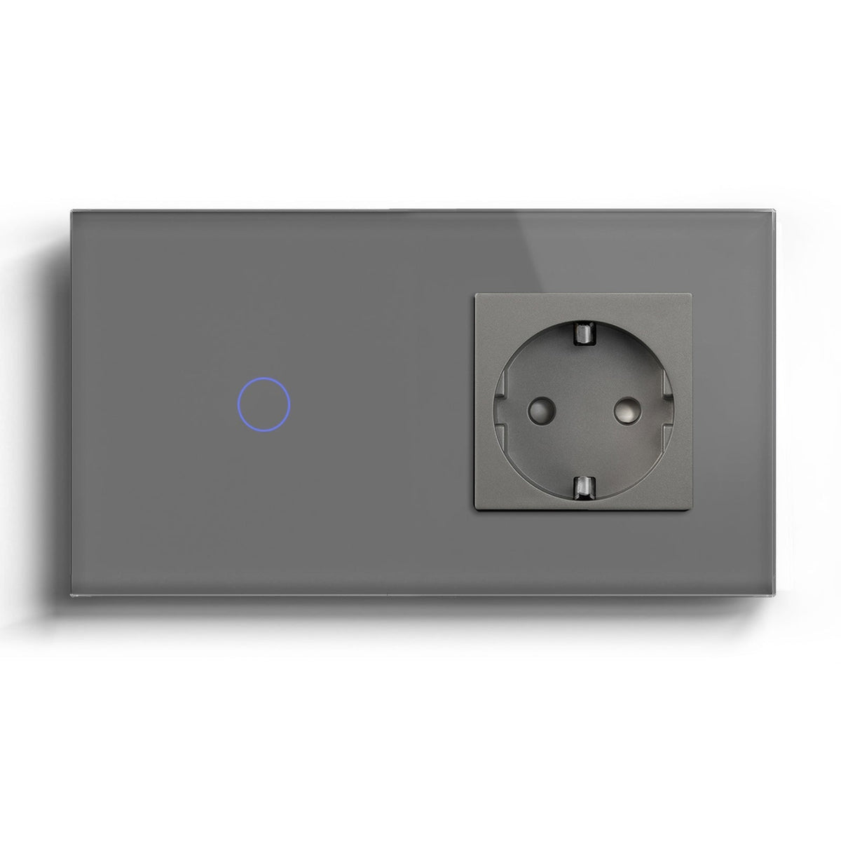 Bseed Zigbee 1/2/3 Gang Switch With Normal Socket Light Switches Bseedswitch Grey 1Gang