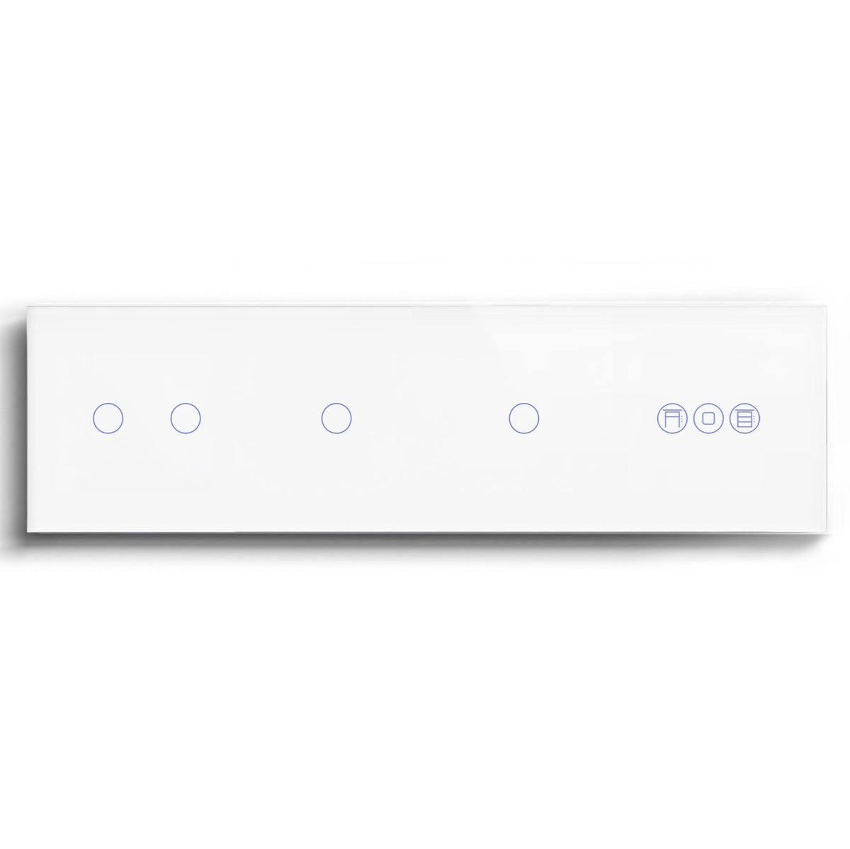 BSEED triple 1/2/3 Gang WiFi Switch With Roller Shutter Switch 299mm Light Switches Bseedswitch White 2Gang +1Gang+1Gang+Shutter Switch