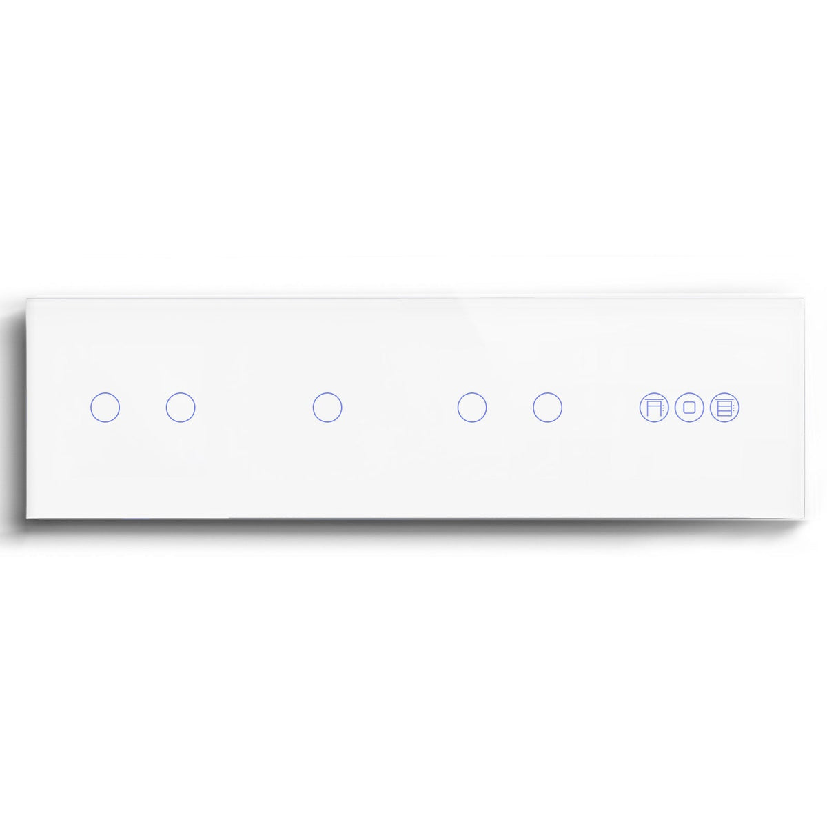 BSEED triple 1/2/3 Gang WiFi Switch With Roller Shutter Switch 299mm Light Switches Bseedswitch White 2Gang +1Gang+2Gang+Shutter Switch
