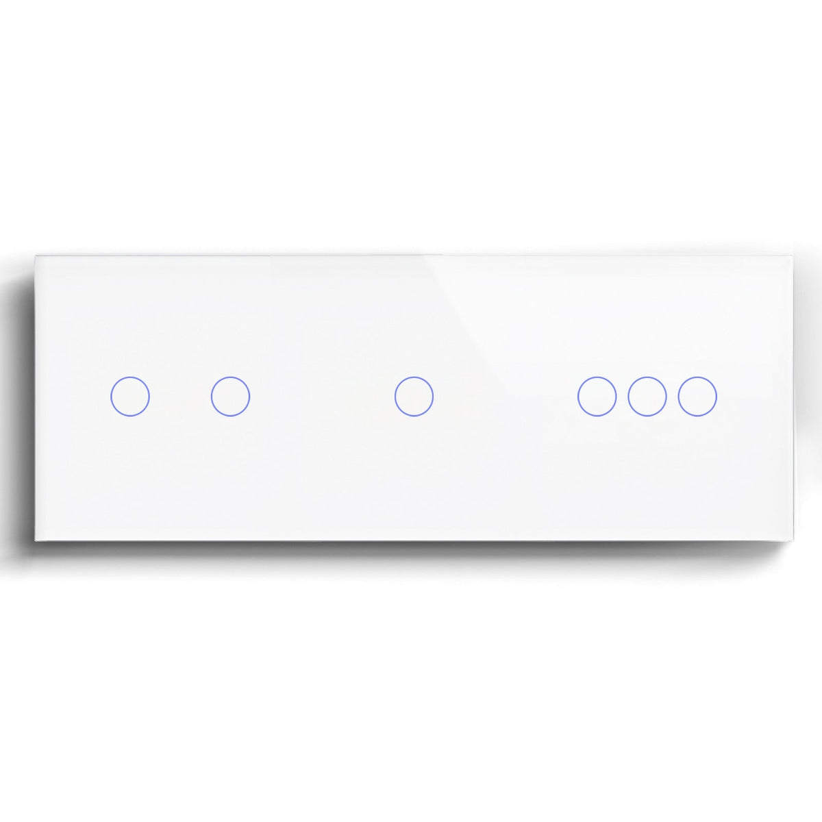 Bseed Smart Wifi Triple Light Switch (With Neutral) Light Switches Bseedswitch White 2 Gang+ 1 Gang + 3 Gang