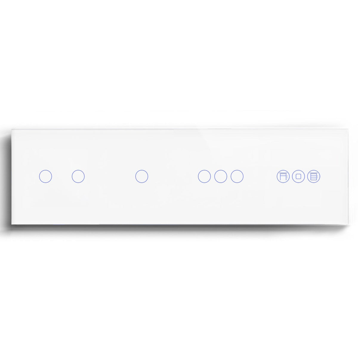 BSEED triple 1/2/3 Gang WiFi Switch With Roller Shutter Switch 299mm Light Switches Bseedswitch White 2Gang +1Gang+3Gang+Shutter Switch