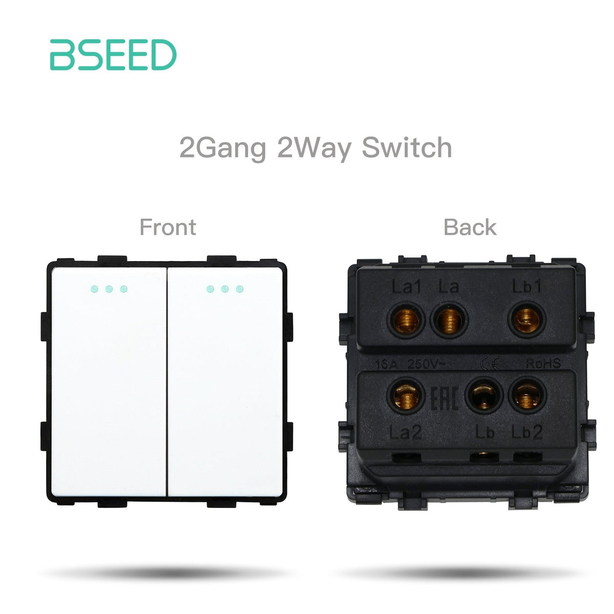 Bseed Crystal Glass Frames Socket Frame USB RJ45 Socket TV Satellite Wall Plug Function Parts DIY Free Combination White Color Wall Jacks & Braces Bseedswitch mechanical switch 2gang 2way