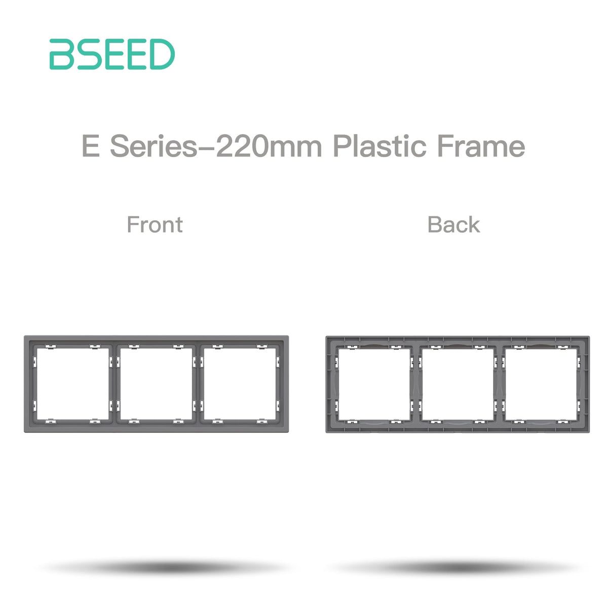 Grand Series DIY Part Customized free combinations Plastic Panels Grey Color Power Outlets & Sockets Bseedswitch 3 Slot Panel