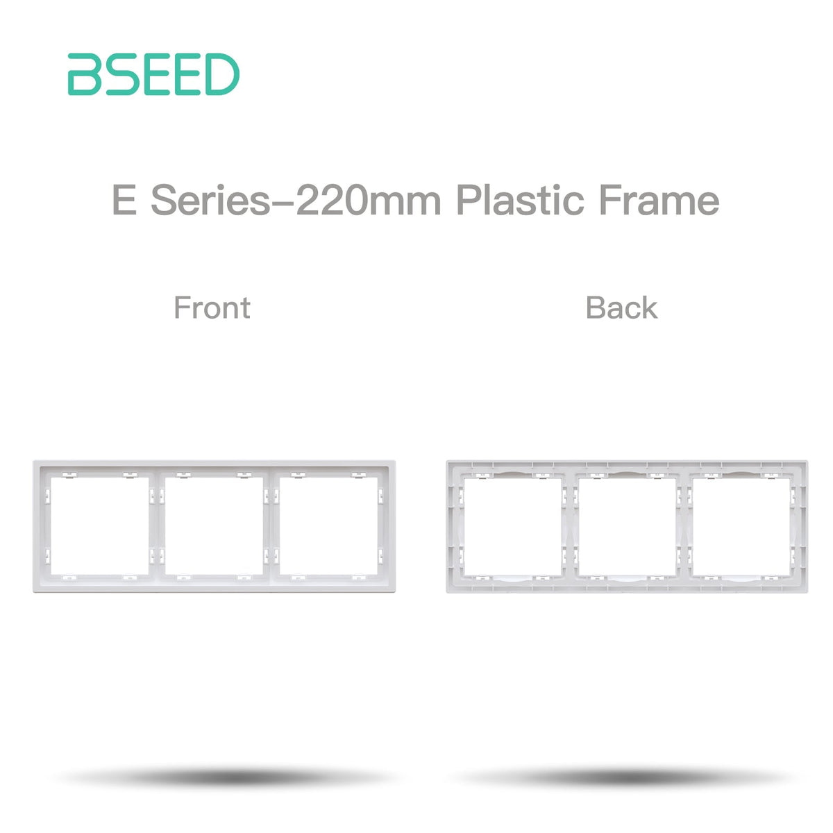 Grand Series DIY Part Customized free combinations Plastic Panels White Color Power Outlets & Sockets Bseedswitch 3 Slot Panel