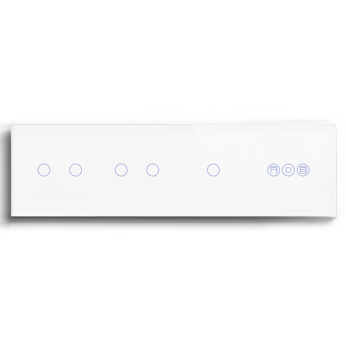 BSEED triple 1/2/3 Gang WiFi Switch With Roller Shutter Switch 299mm Light Switches Bseedswitch White 2Gang +2Gang+1Gang+Shutter Switch