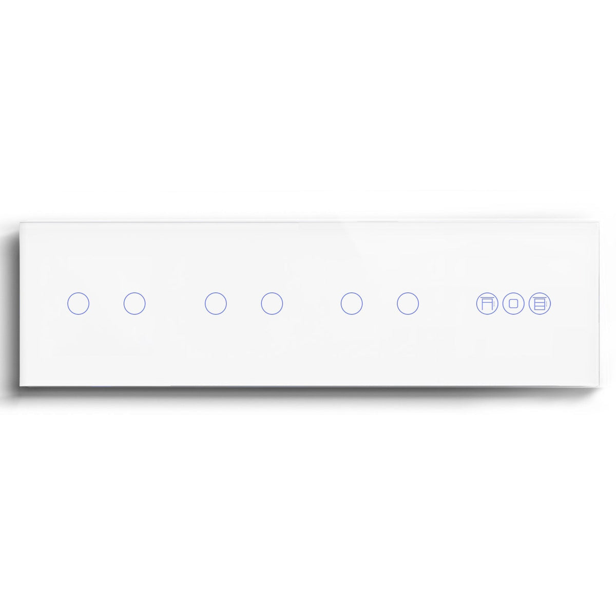 BSEED triple 1/2/3 Gang WiFi Switch With Roller Shutter Switch 299mm Light Switches Bseedswitch White 2Gang +2Gang+2Gang+Shutter Switch