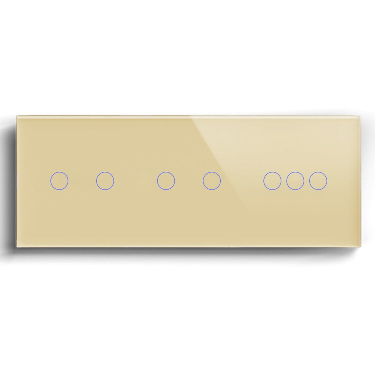 Bseed Smart Wifi Triple Light Switch (With Neutral) Light Switches Bseedswitch Gold 2 Gang+ 2 Gang + 3 Gang