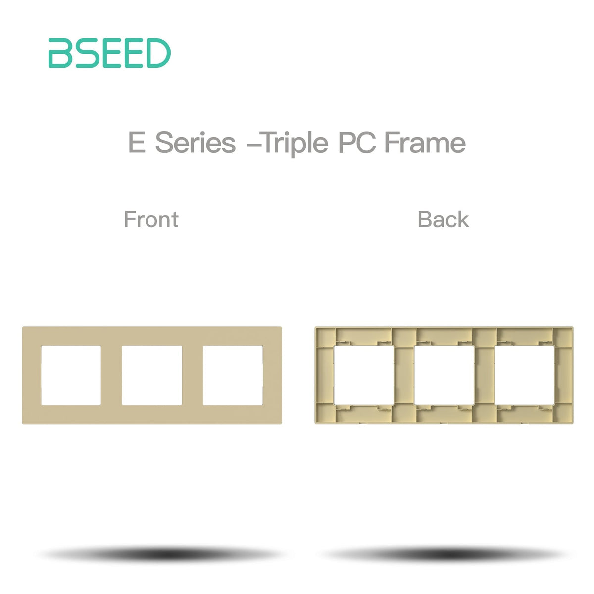 BSEED DIY Part Customized Free Combinations Mechanical Light Switch Wall Socket Insert Gold Color Crystal Glass Panel Light Switches Bseedswitch 3 Slot Plastic Panel