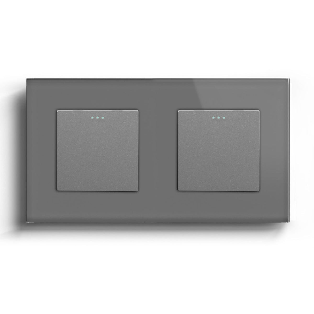 Bseed Button Light Switch 1Gang 1/2/3 Way Mechanical Switches Crossbar Switch Light Switches Bseedswitch Grey 2 Way+2way