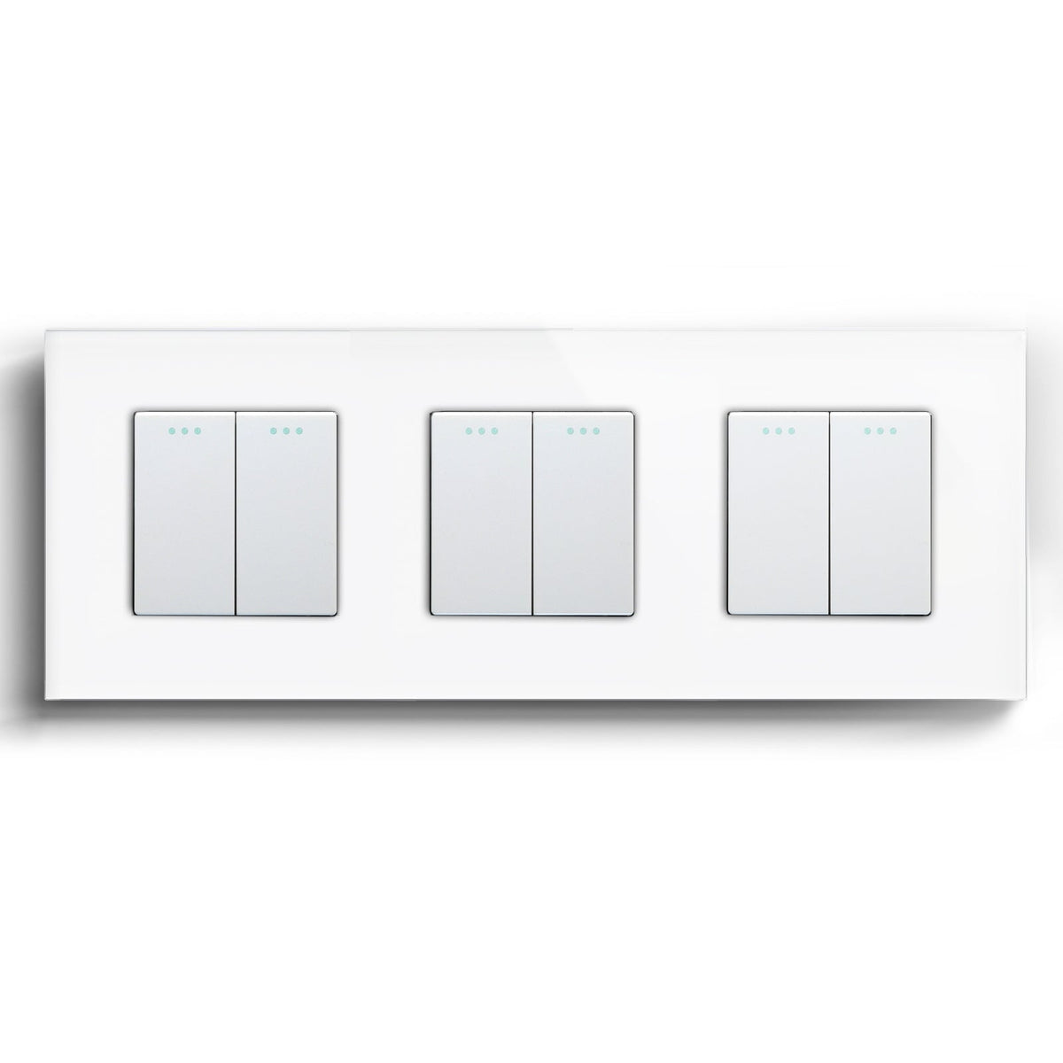 Bseed Mechanical Button Light Switch 1way Switch 228mm Light Switches Bseedswitch White 2Gang+3Gang+2Gang